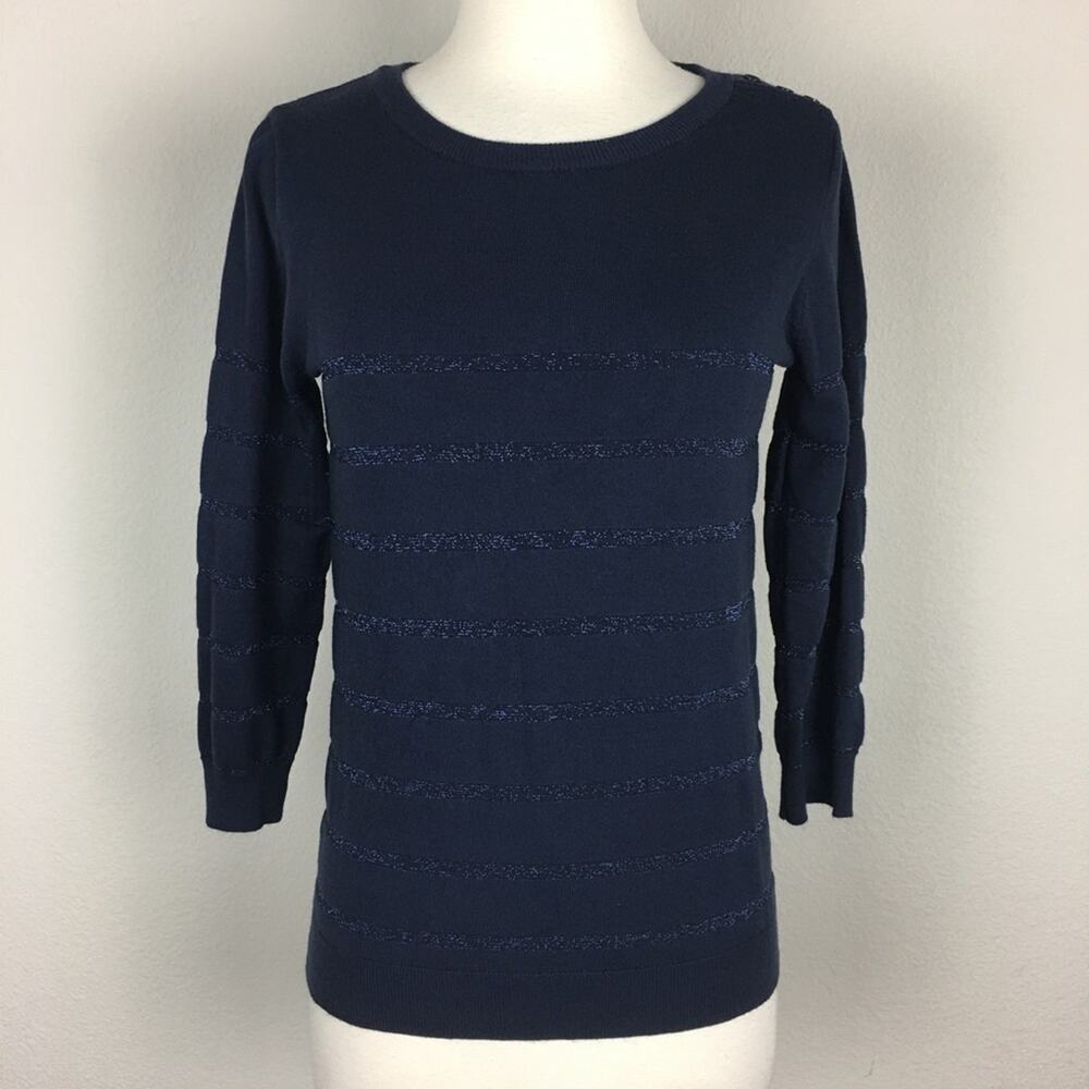 Modcloth Navy Blue Crewneck Sweater